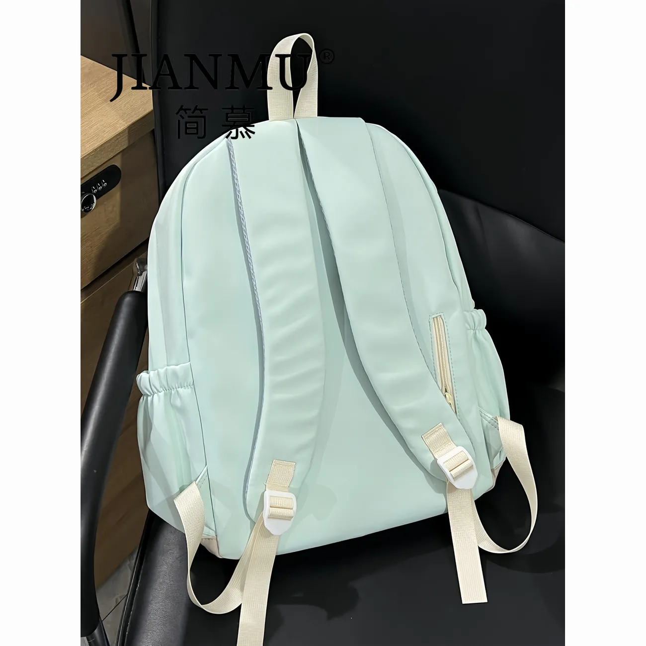 Minimalist College Backpack Large Capacity Nylon Rucksack for Women - 2