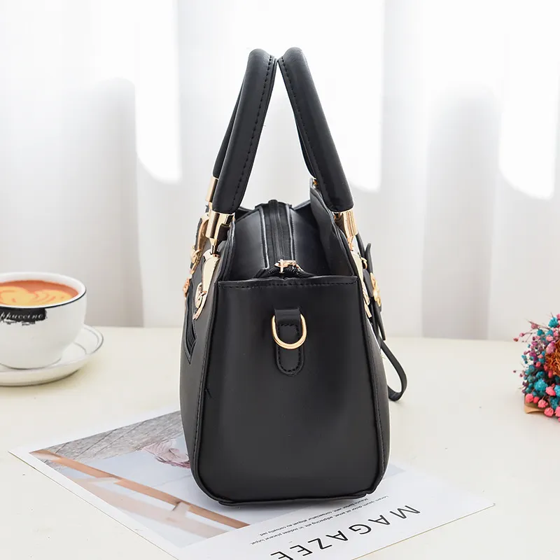 2025 Women's Embroidered Leather Shoulder Bag Large Capacity Tote - 3