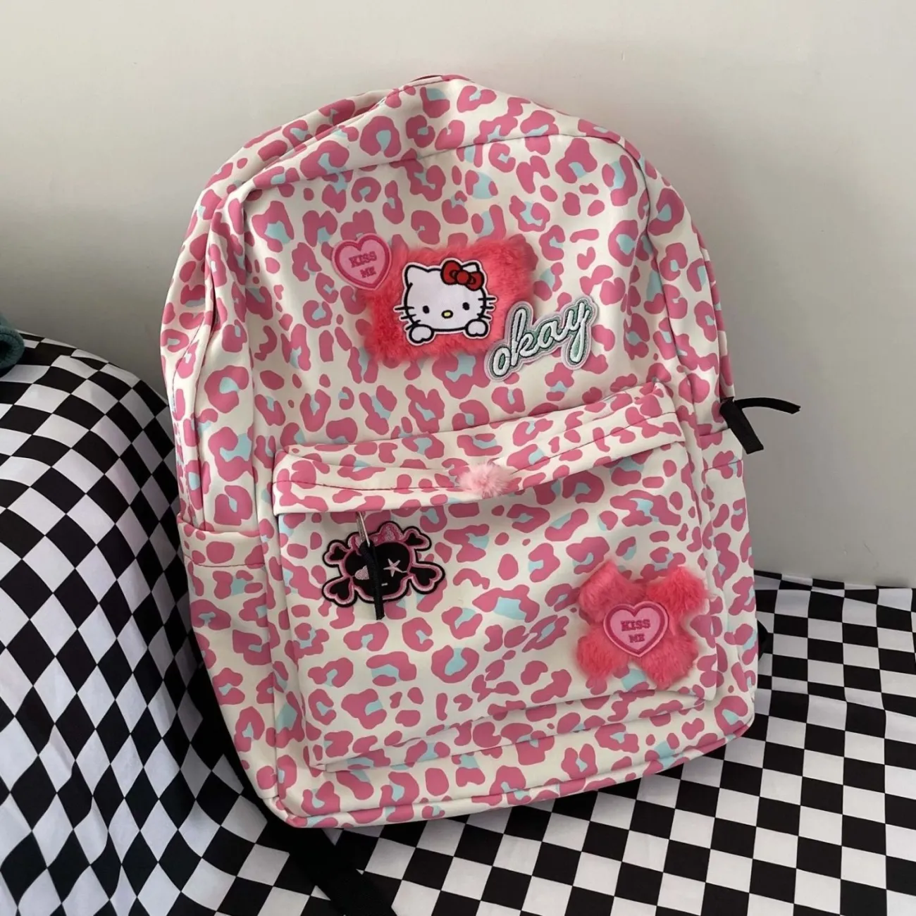Kawaii Hello Kitty Backpack Y2K Cute Ins Aesthetic School Bag - 1