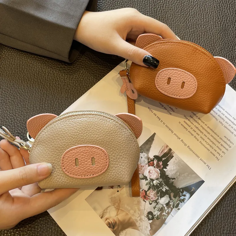 Coin Purse Women Mini 2025 Cute Leather Wallet Ins Style - 1