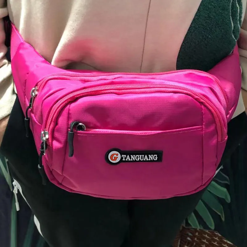 Waist Bag for Running, Durable Oxford Nylon Crossbody Phone Pouch - 2