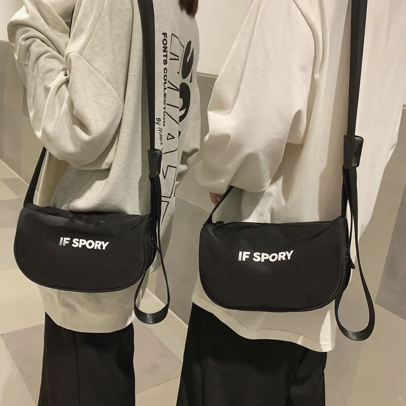 Men's Crossbody Bag Ins Style Nylon Sling Bag for Women Unisex - 3