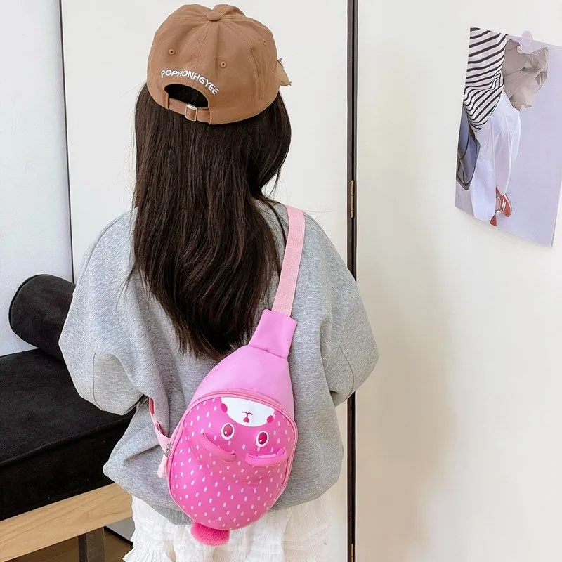 Kids Waist Bag, Cute Hard Shell Crossbody Chest Pack for Girls Age 3-6 - 5