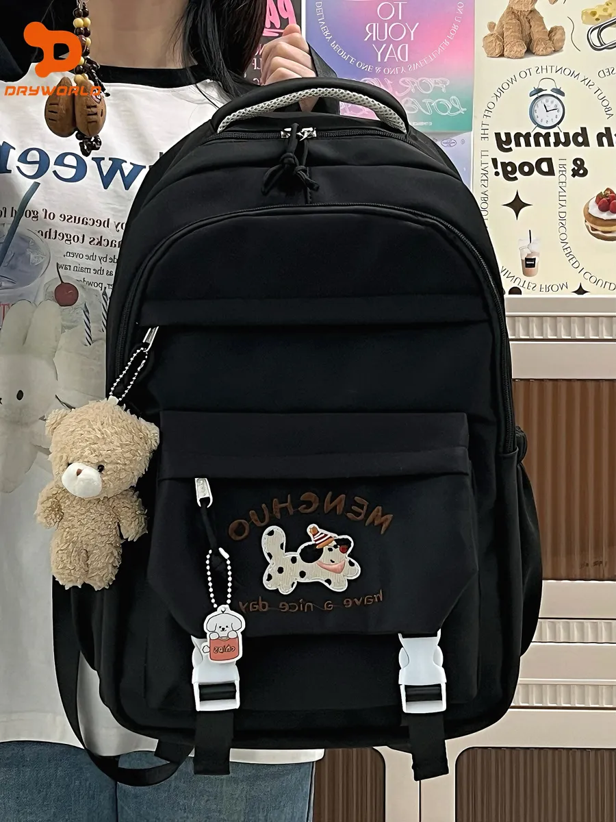 Ins Style Backpack for Women Large Capacity Cute School Bag Laptop Backpack - 5
