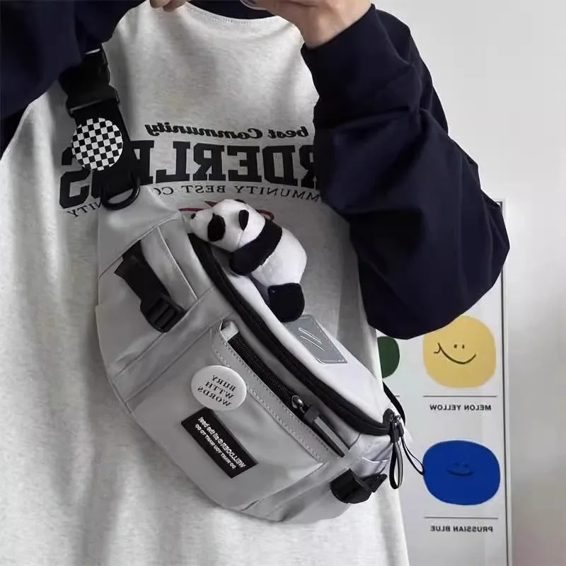Men's Crossbody Bag Casual Waist Pack Unisex Sport Shoulder Chest Bag - 2