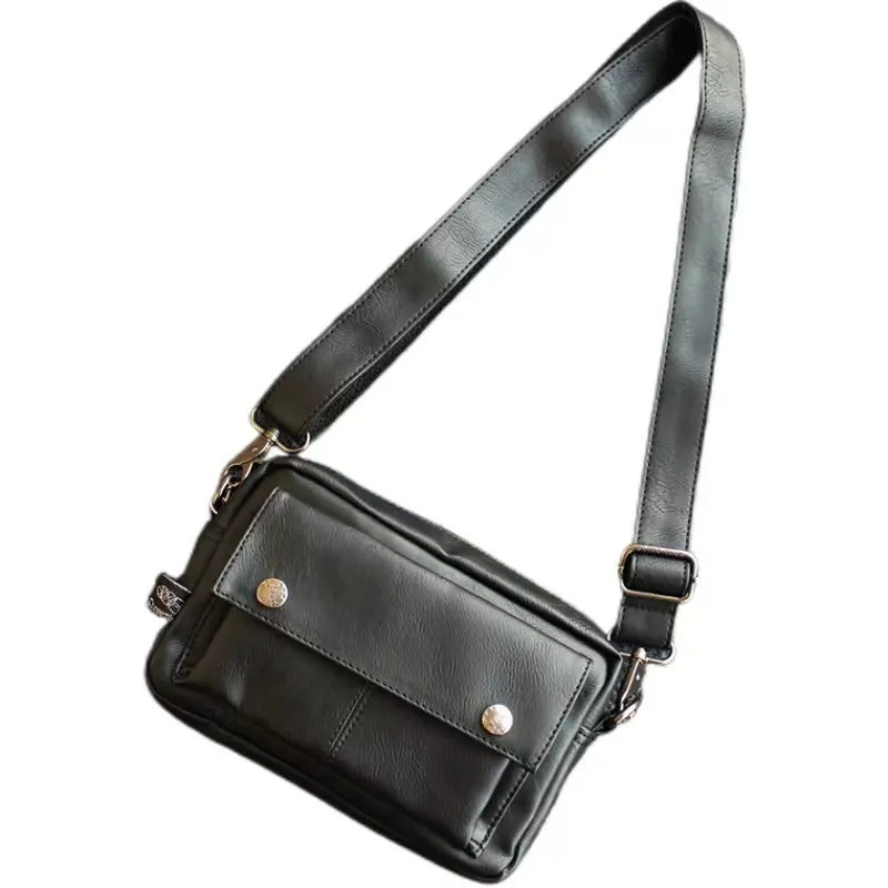 Trendy Unisex Mini Crossbody Bag, Retro Style with Zipper Closure - 3