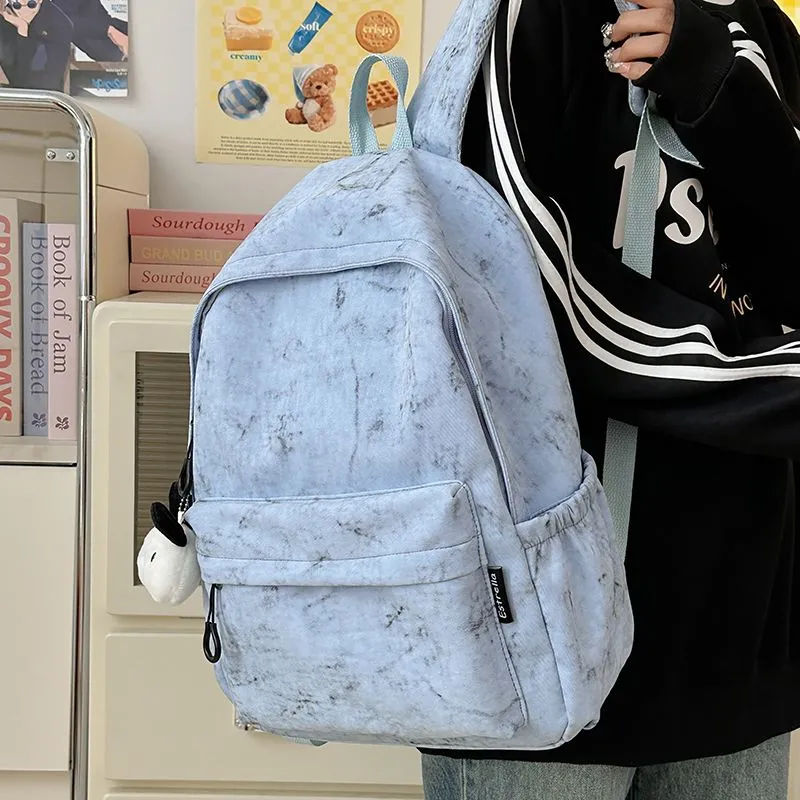 Large Capacity Tie-Dye Backpack, Ins Style Daypack for College Students - 2