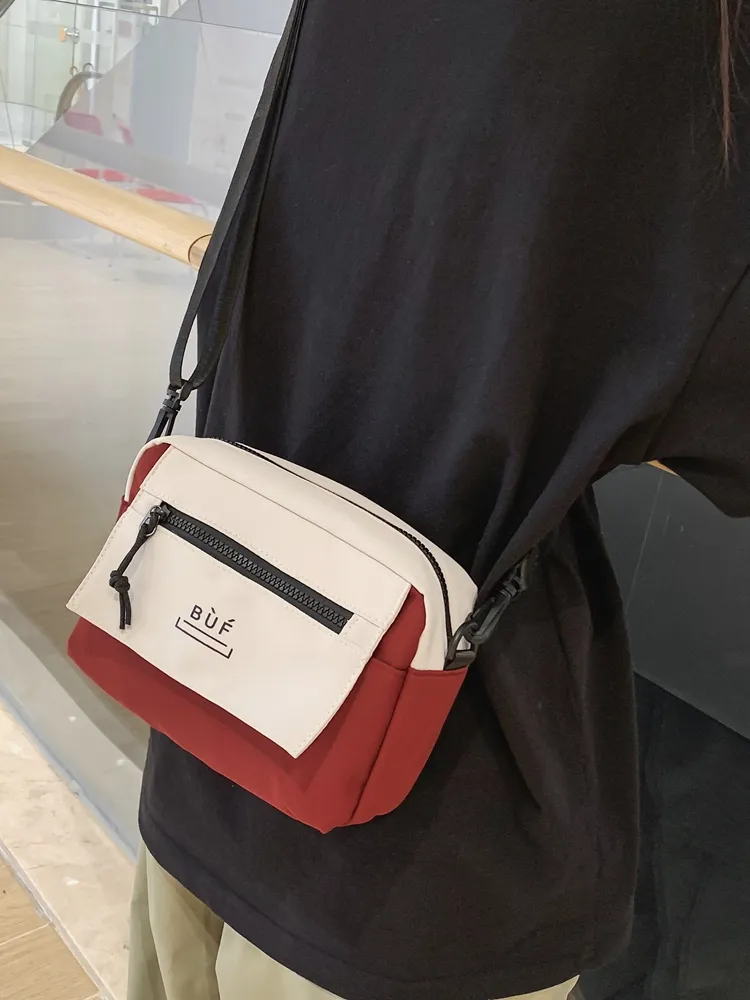 Men's Crossbody Bag PU Small Square Shoulder Bag for Phone Ins Style - 3