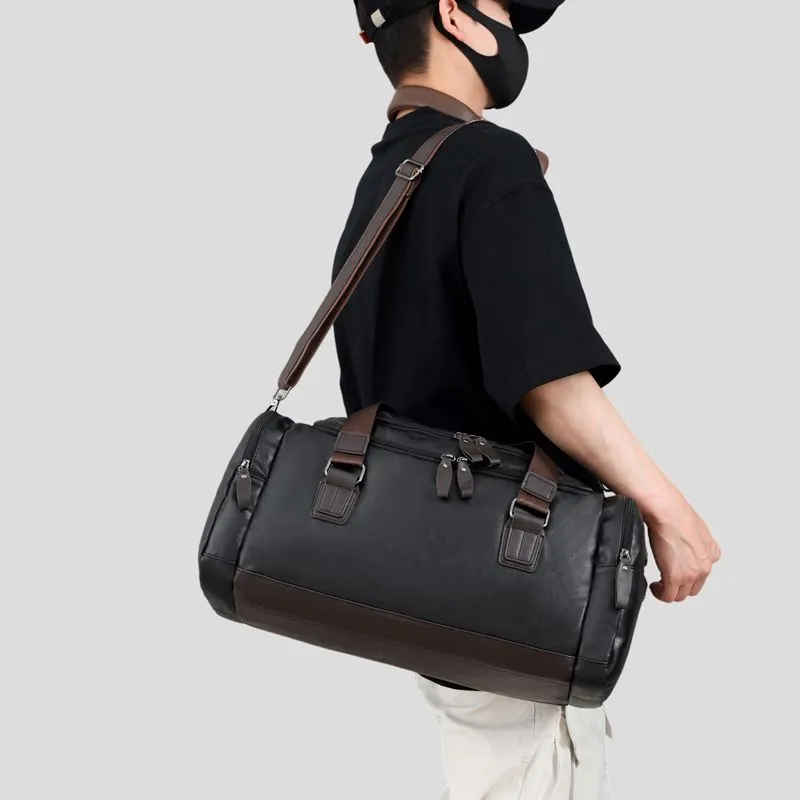Men's Large Capacity Shoulder Bag for Business Travel & Laptop - 4