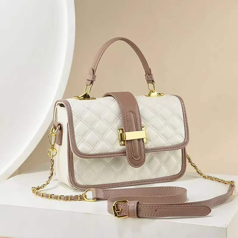 Luxury Quilted Crossbody Bag 2025 New Women's Small Square Shoulder Bag - 2