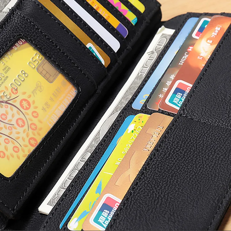 Long Wallet for Women, PU Leather, Large Capacity, Fashionable Zipper Closure - 5