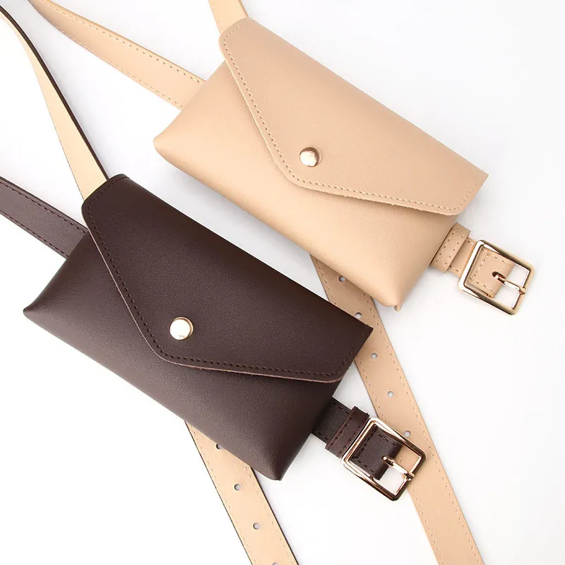 Mini Waist Bag Belt for Women - Fashion Phone Key Pouch with Buckle - 1