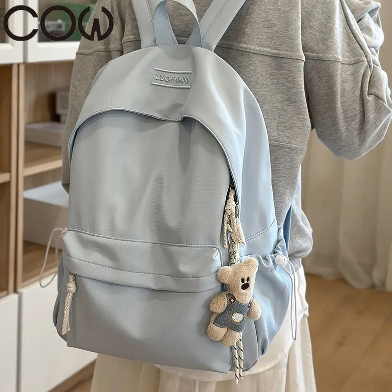Minimalist Backpack for Women Large Capacity College School Bag Ins Style - 3