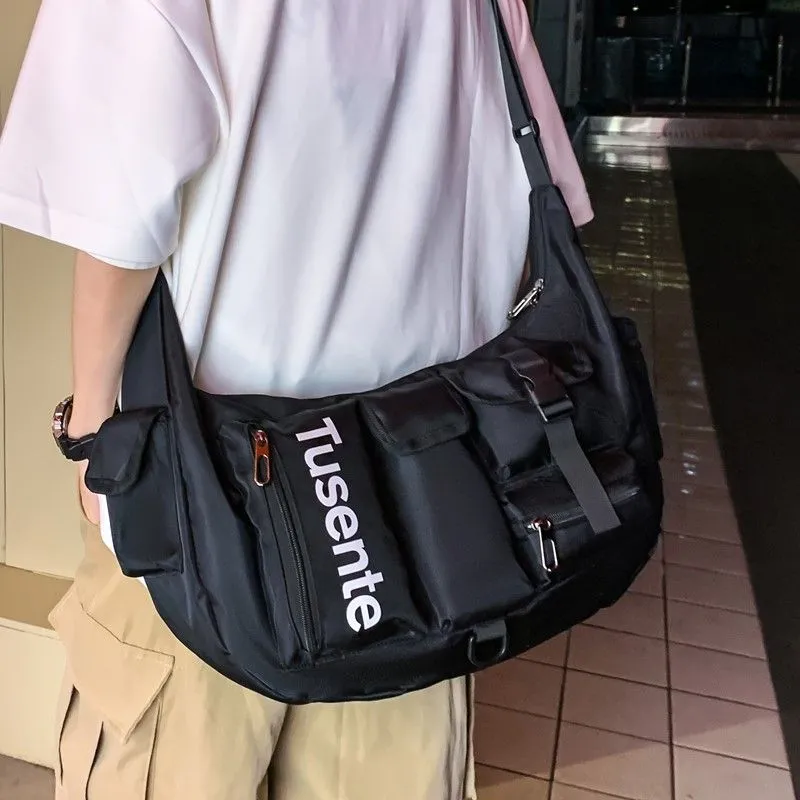 Men's Crossbody Bag Large Capacity Sport Gym Travel Lightweight Riding Backpack - 1