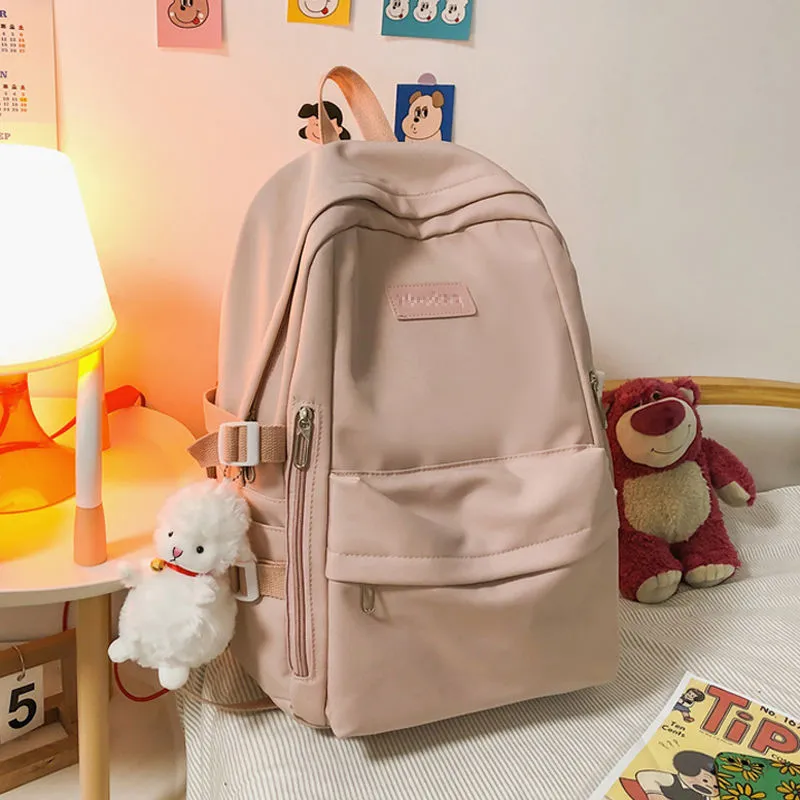 Large Capacity Backpack for Women, Simple College Laptop Backpack, Trendy School Bag - 1