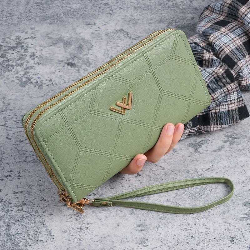 Long Wallets for Women, Slim Card Holder Phone Purse with Large Capacity - 4
