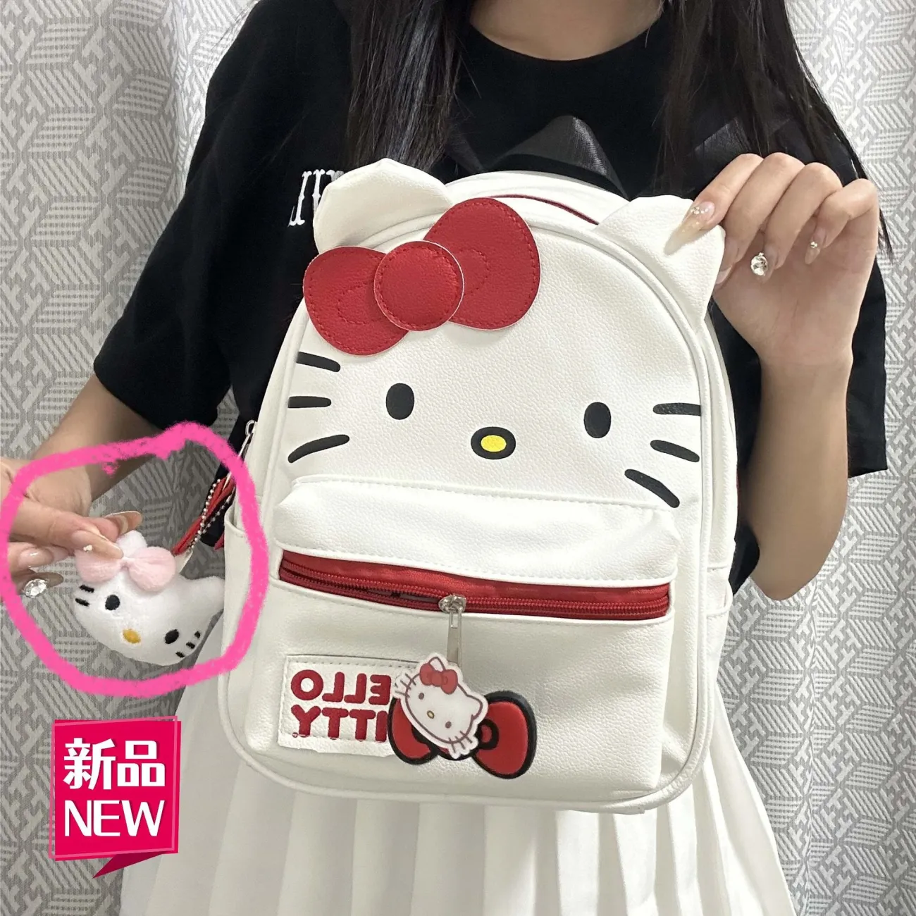 Hello Kitty Backpack for Girls, Cute Cartoon School Bag, Durable & Stylish - 1