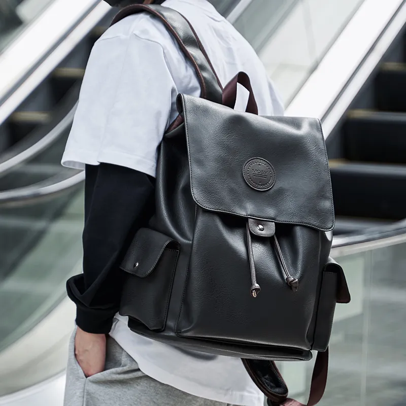 Men's Backpack Fashion Business Laptop Bag Large Capacity Travel - 1