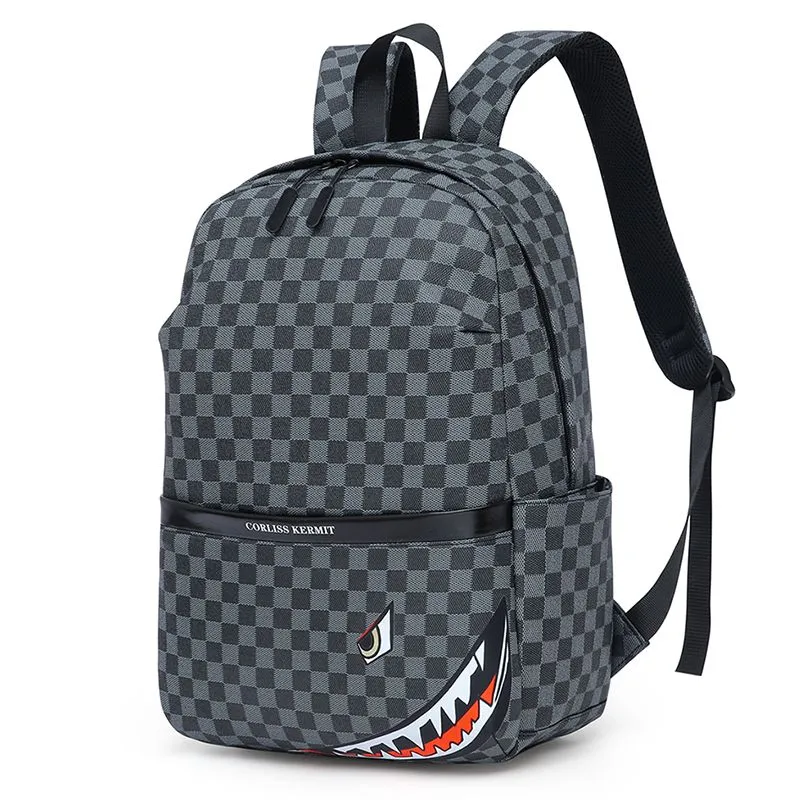 2025 Men's Backpack Large Capacity Laptop Bag Fashion Student Backpack - 2