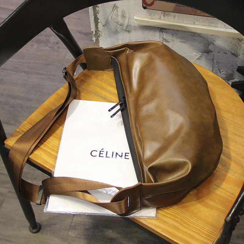 Vintage Soft Leather Crossbody Bag, Fashionable Men's Sling Bag - 1