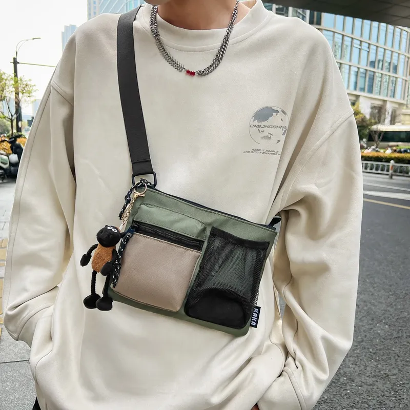 Japanese Style Men's Crossbody Bag 2025 New Design Shoulder Bag Chest Pack - 1