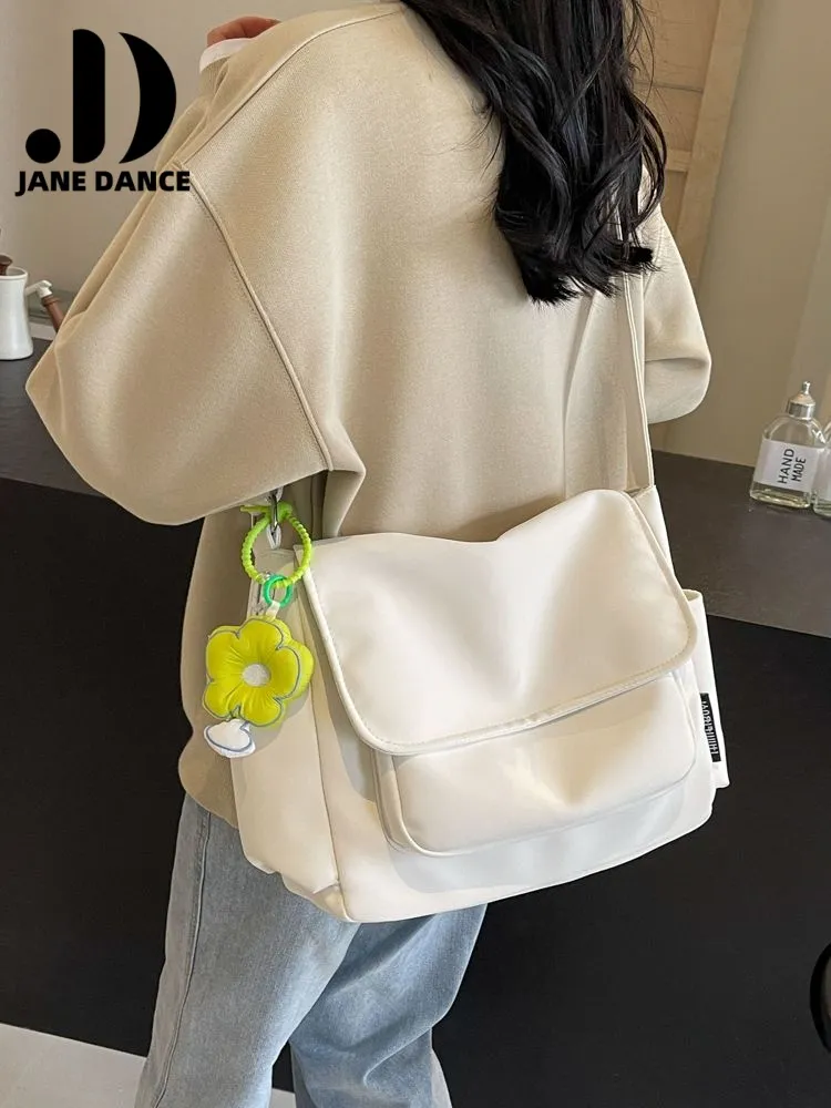 Canvas Shoulder Bag for Women 2025 New Casual Crossbody Bag for School & Commute - 3
