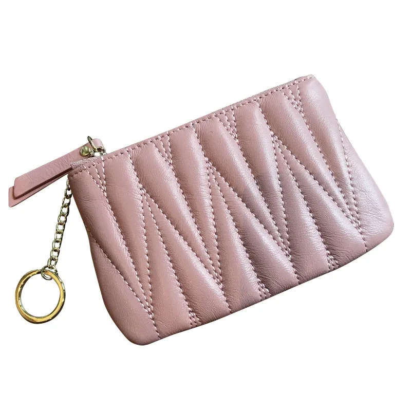Sheepskin Coin Purse Women Mini Slim Leather Wallet 2025 New Fashion - 5