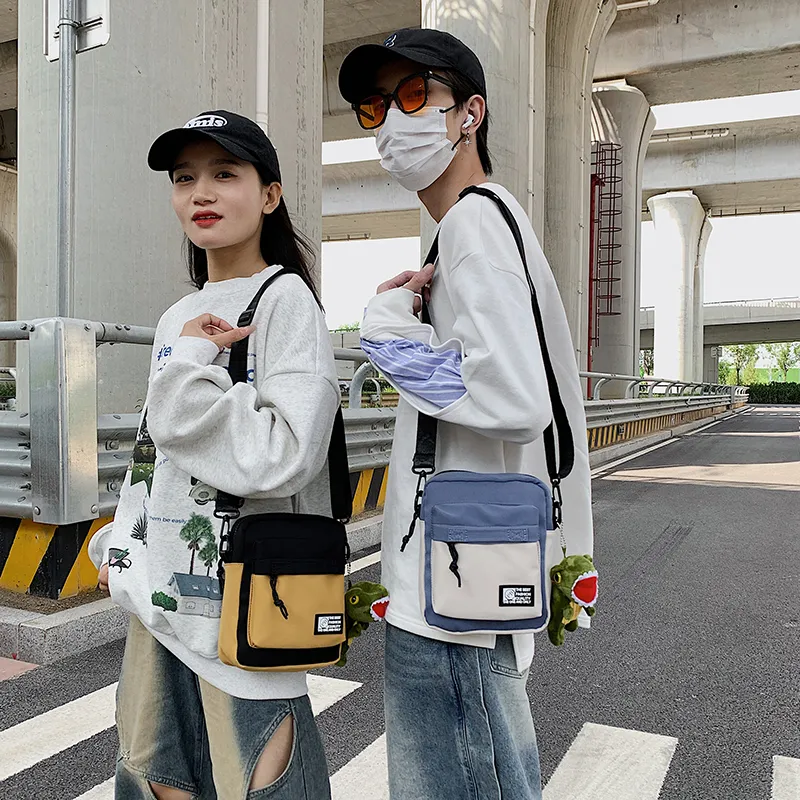 Men's Crossbody Bag Ins Style Cool Phone Sling Bag Casual Square Bag - 3