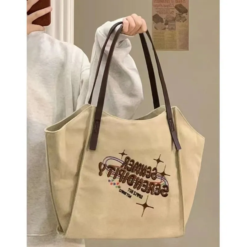 Large Capacity Canvas Tote Bag Women 2023 Shoulder Bag Commute - 1