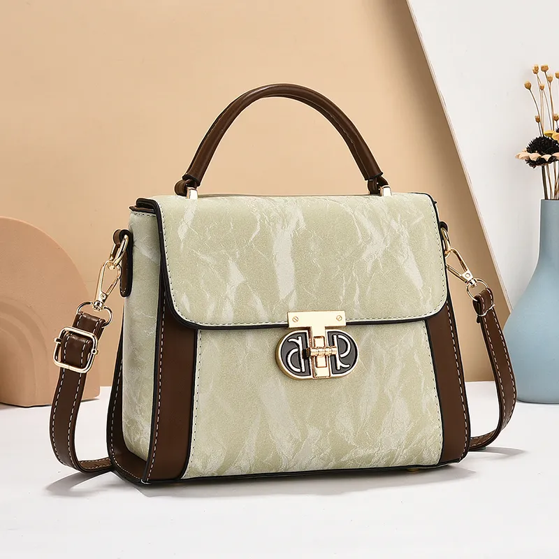 Stylish Women's Crossbody Bag Large Capacity PU Mini Square Bag - 4