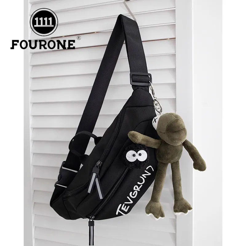FOUR ONE Crossbody Bag for Men & Women, Sporty Sling Bag with Zipper Closure - 2