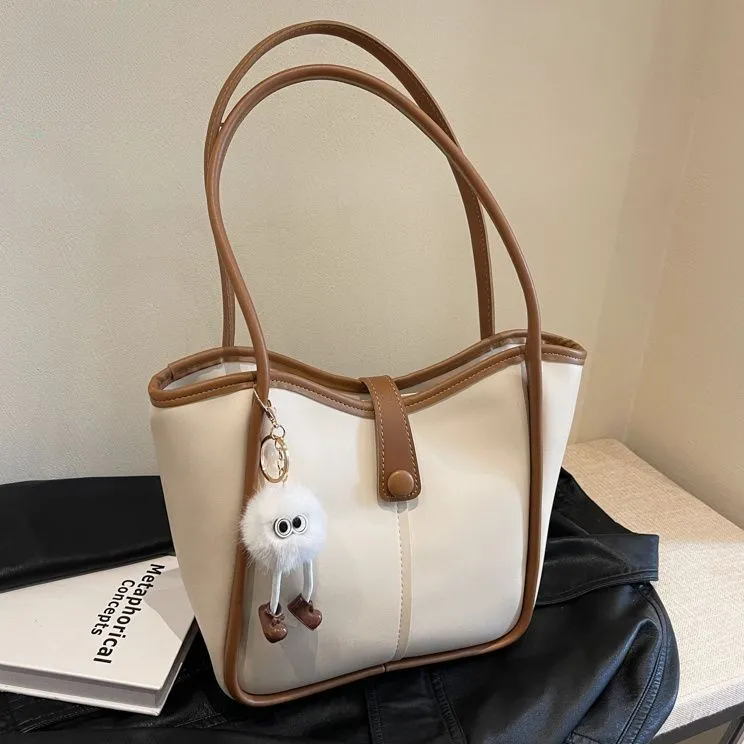 Stylish Vintage Tote Bag 2025 Large Capacity Shoulder Bag for Women - 2