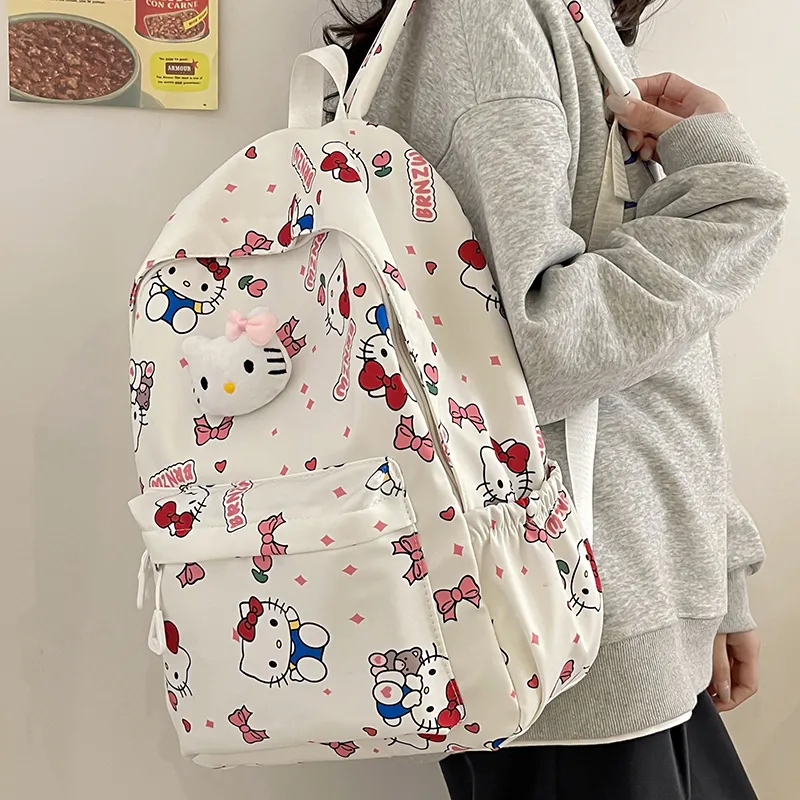 Cute Sanrio Backpack Lightweight Breathable Large Capacity School Bag - 3