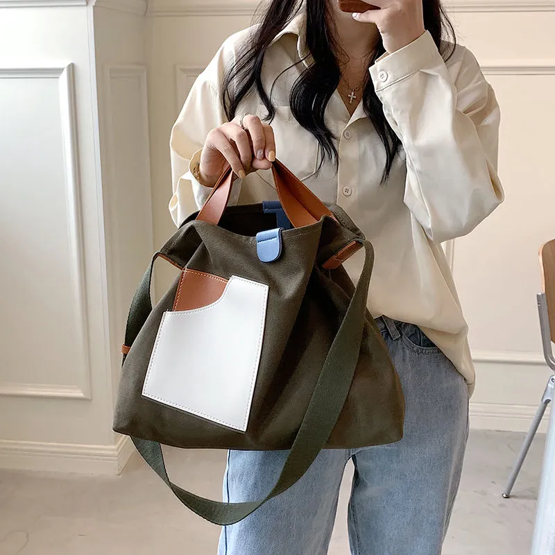 Canvas Tote Bag 2022 New Fashion Durable Shoulder Bag Large Capacity - 5
