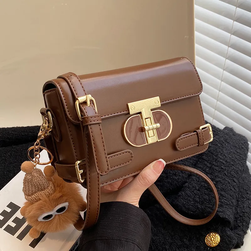Saddle Bag Women Crossbody Bag 2023 Fashion PU Small Square Purse - 2