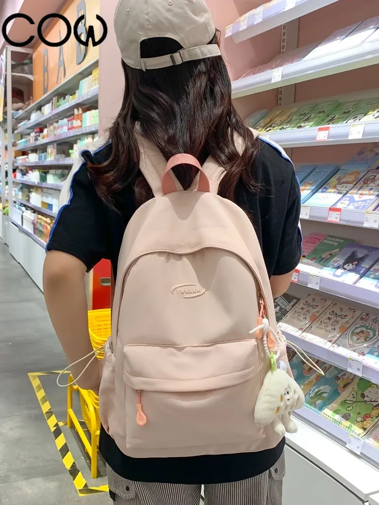 Stylish Backpack for Women & Teens - Simple Design School Bag - 3