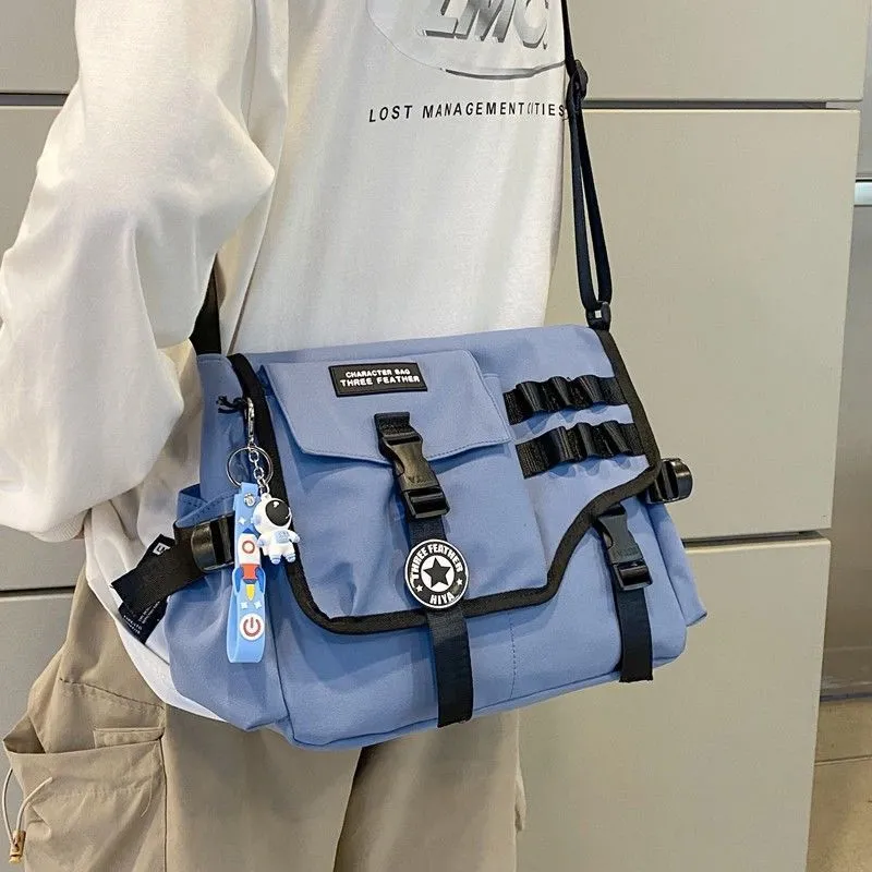 Men's Crossbody Bag Workwear Style Large Capacity Canvas Backpack - 1
