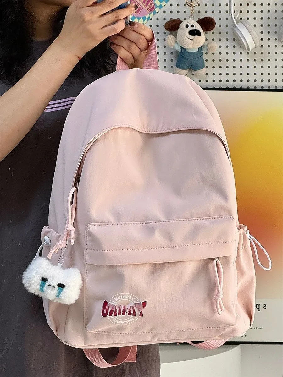 Waterproof Backpack for Women, Lightweight Nylon School Bag with Zipper Closure - 4