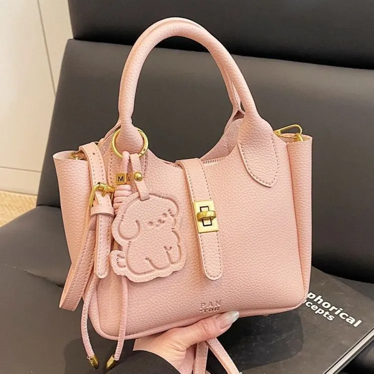 Bucket Bag for Women 2025 Fashion PU Crossbody Tote Handbag - 2