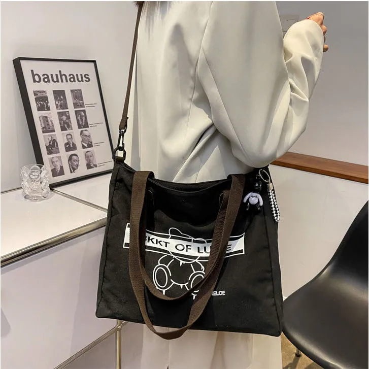 Canvas Tote Bag for Women 2024 Fashion Shoulder Bag Large Capacity - 2