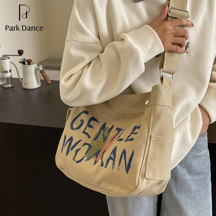 Large Capacity Canvas Tote Bag for Women, Fashion Shoulder Bag for Commute & Travel - 3