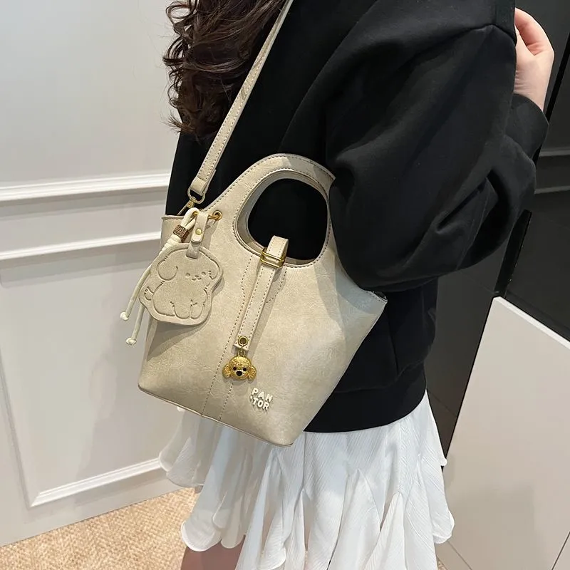 Bread Dog Tote Bag Women Handbag Shoulder Bucket Bag - 4