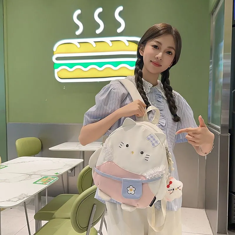 Cute Cartoon Backpack for Women Large Capacity Daypack School Bag - 5