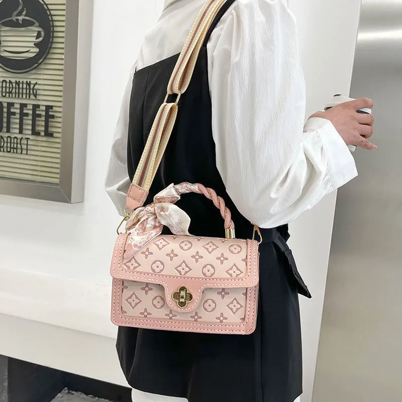 DIY Knitting Bag Kit - Shoulder Crossbody Sakura Bag with Tools & Scarf - 1