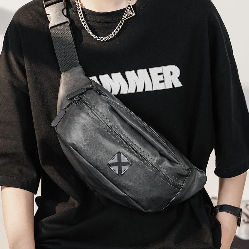 Gray Chest Bag Waist Pack - Fashion Sling Bag for Men - 1