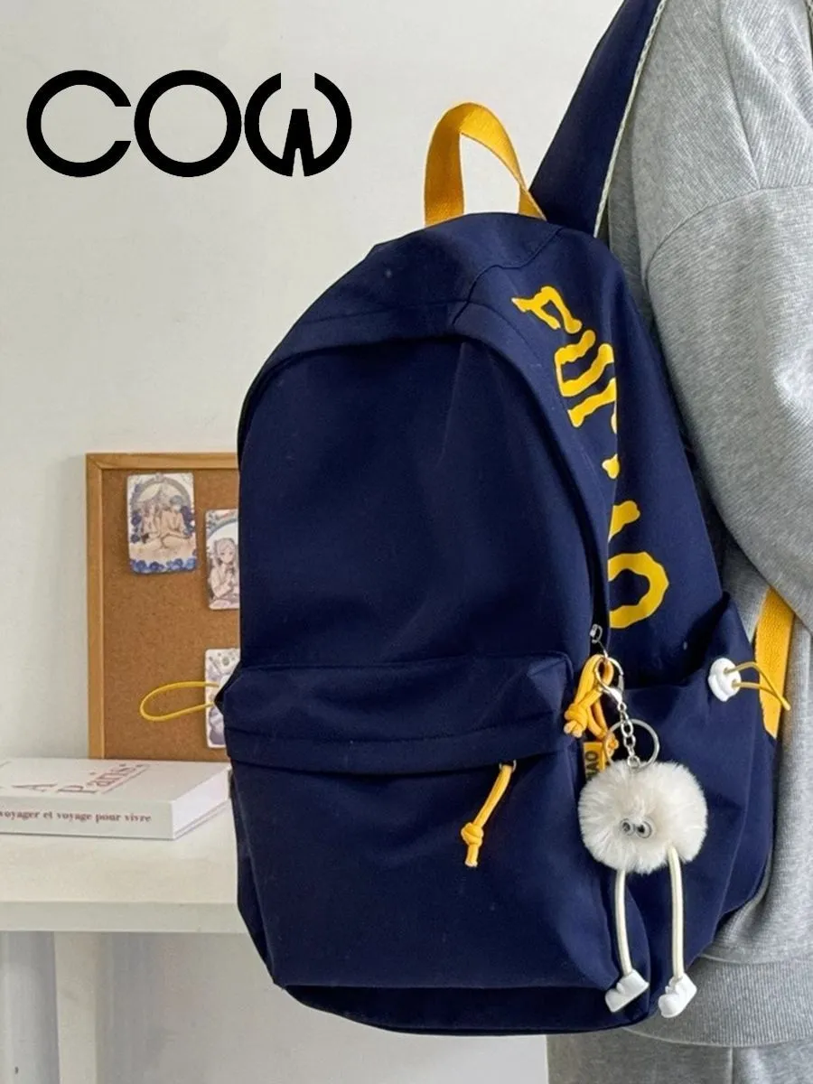 COW Backpack Ins Style Minimalist Large Capacity College Commuter Bag - 3