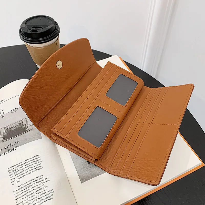 Long Wallets for Women 2025 Vintage Oil Wax Leather Foldable Large Capacity - 4