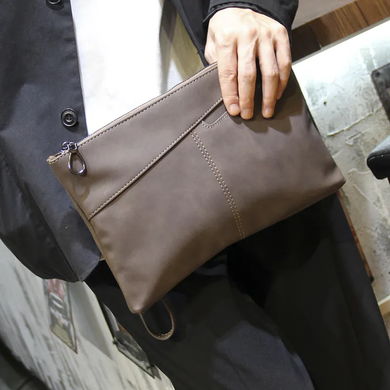 Men's Handheld Bag 2024 Casual Underarm Clutch Street Style PU - 2