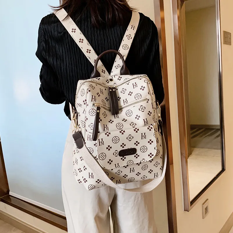 Women's Backpack 2025 Fashion Soft Leather Rucksack Large Capacity - 4