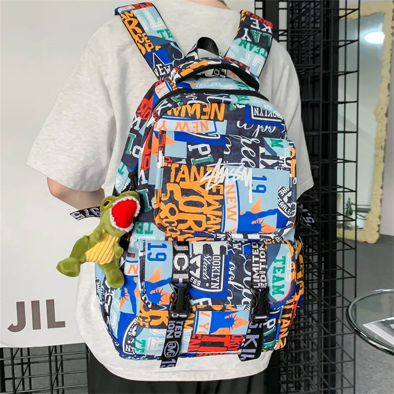 Stylish Large Capacity Durable Backpack for Middle School Boys - 1